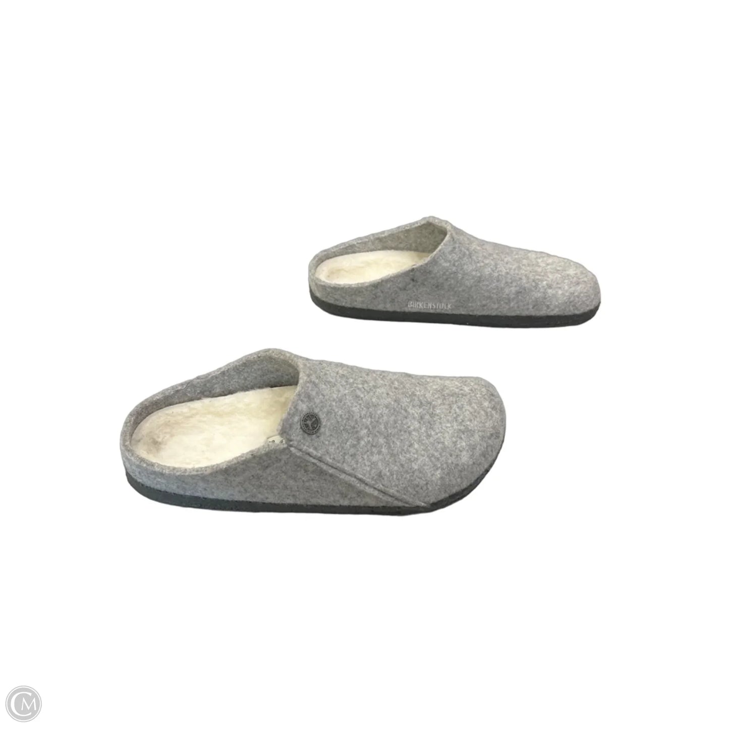 Shoes Flats By Birkenstock In Grey, Size: 8