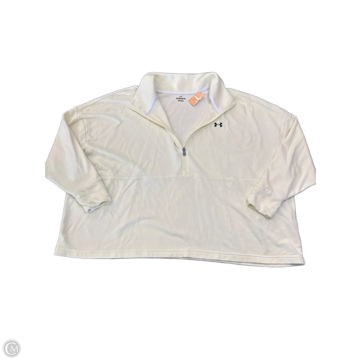 Athletic Sweatshirt Collar By Under Armour In Yellow, Size: 1x