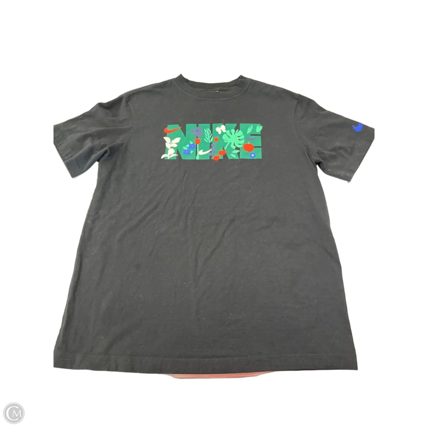 Athletic Top Short Sleeve By Nike Apparel In Black, Size: S