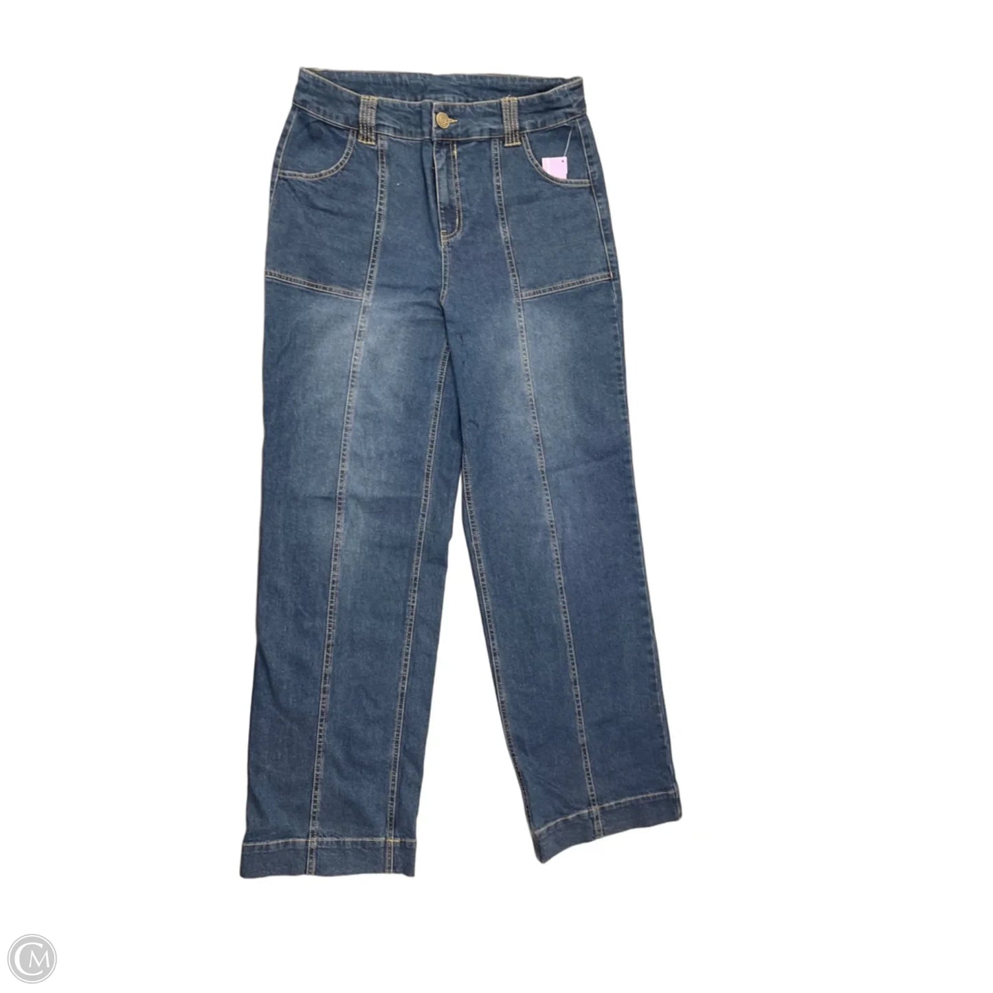 Jeans Wide Leg By Christopher And Banks In Blue Denim, Size: 8