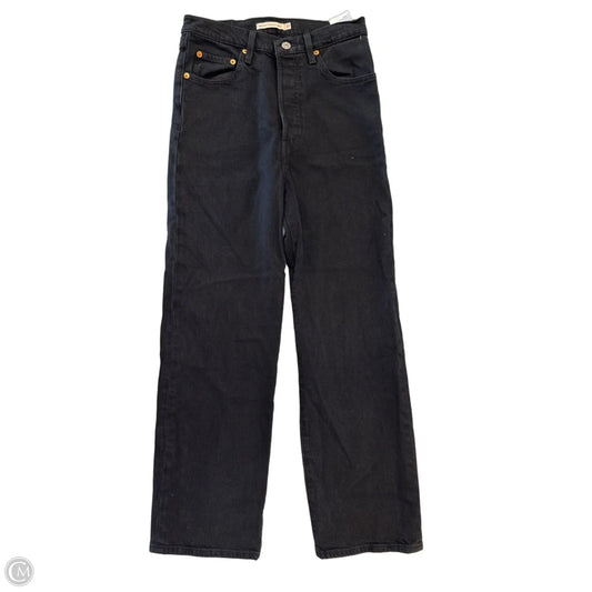 Jeans Straight By Levis In Black, Size: 4