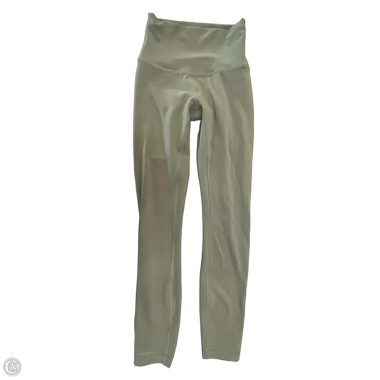 Athletic Leggings By Lululemon In Green, Size: Xs