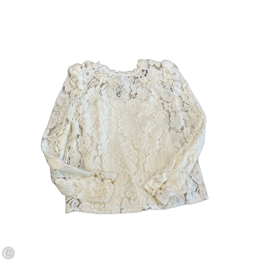 Top Long Sleeve By Mare Mare In Cream, Size: S