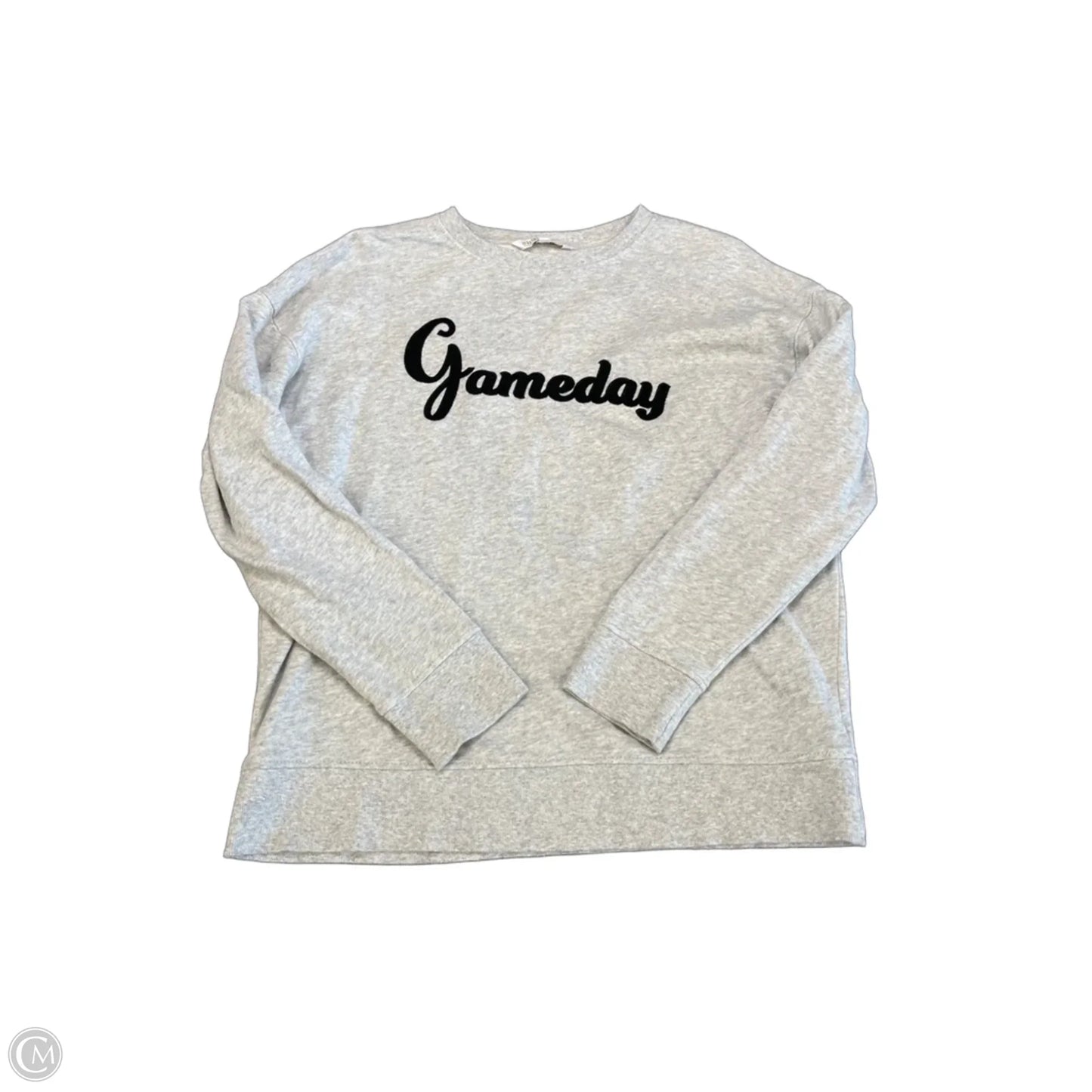 Sweatshirt Collar By Shiraleah In Grey, Size: M