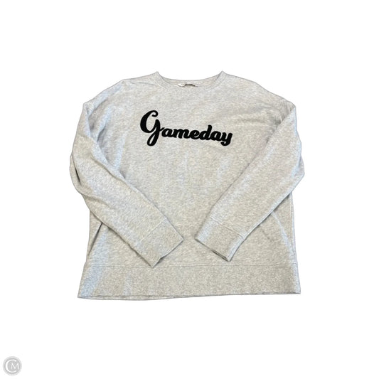 Sweatshirt Collar By Shiraleah In Grey, Size: M