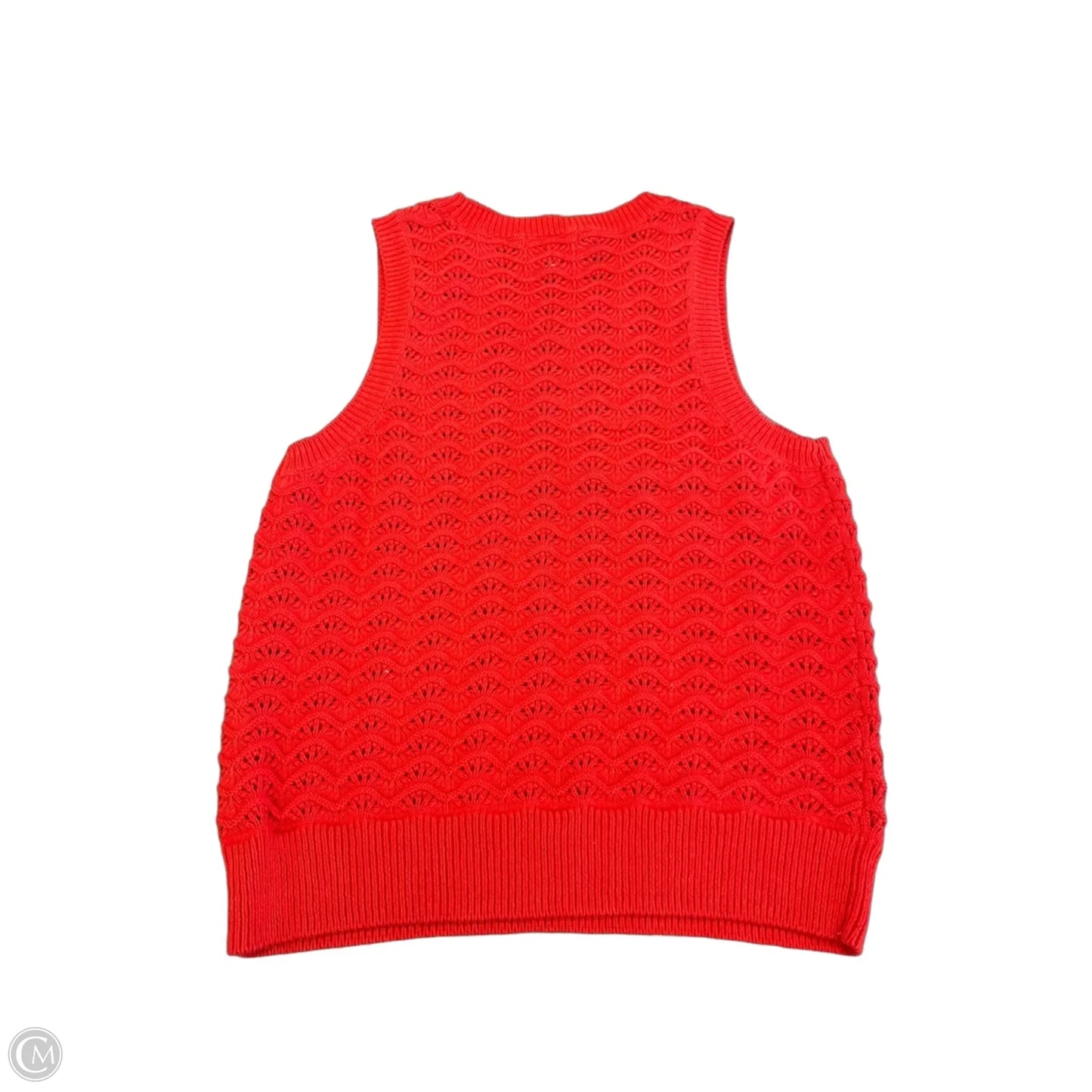 Vest Sweater By Evereve In Red, Size: M