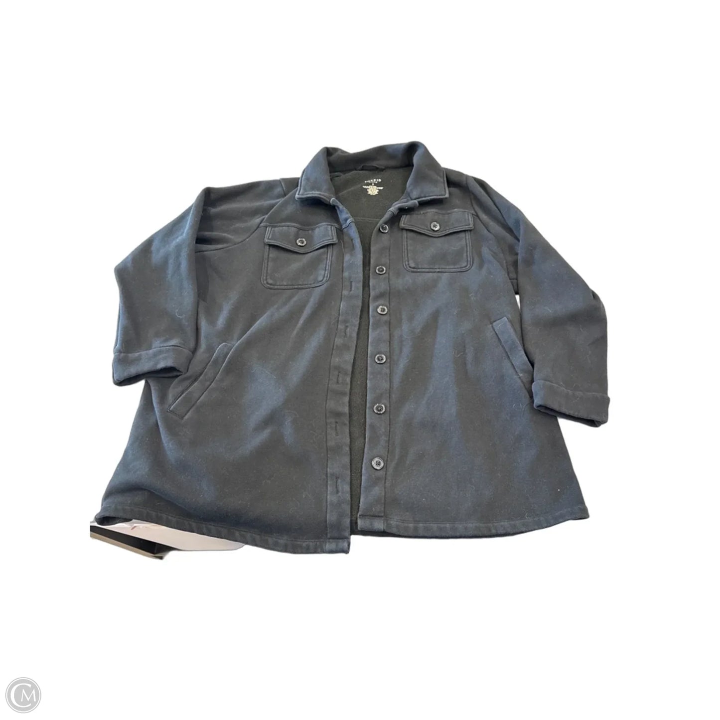 Jacket Shirt By Torrid In Black, Size: 3x