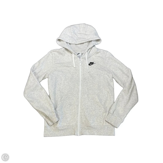 Athletic Jacket By Nike In Grey, Size: Xs