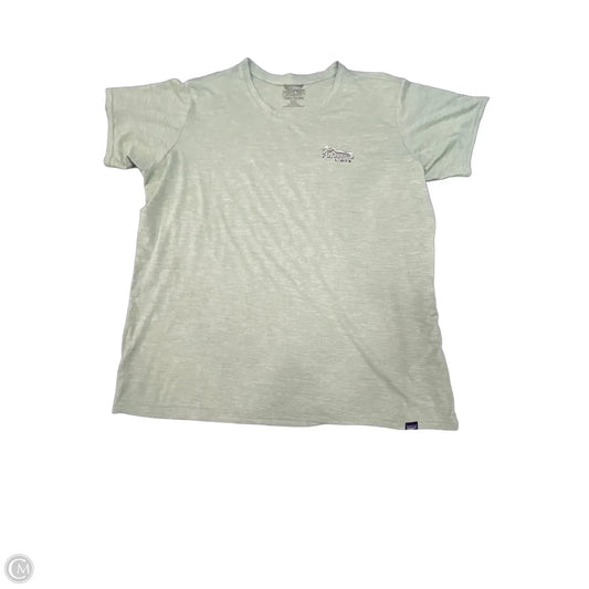 Top Short Sleeve By Patagonia In Green, Size: Xxl