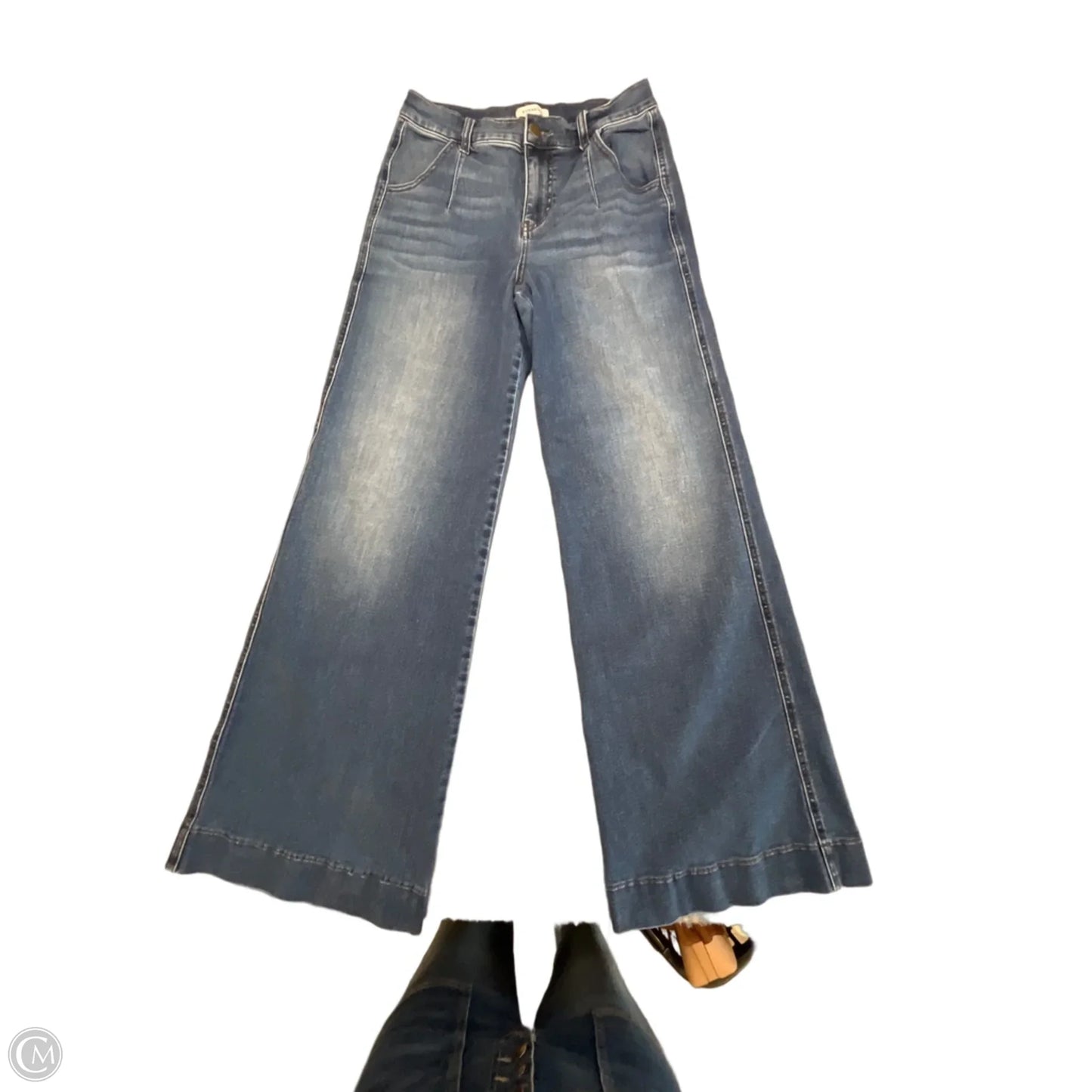 Jeans Flared By Evereve In Blue, Size: 6