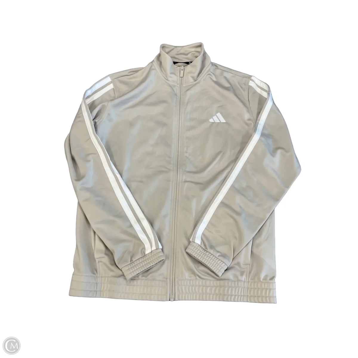 Athletic Jacket By Adidas In Tan, Size: M