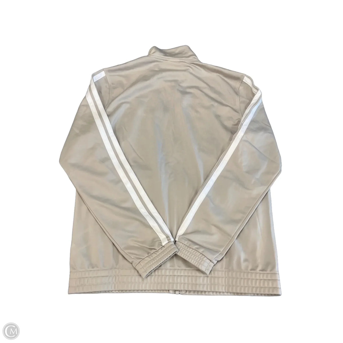 Athletic Jacket By Adidas In Tan, Size: M