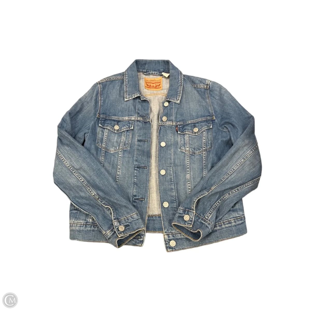 Jacket Denim By Levis In Blue, Size: L
