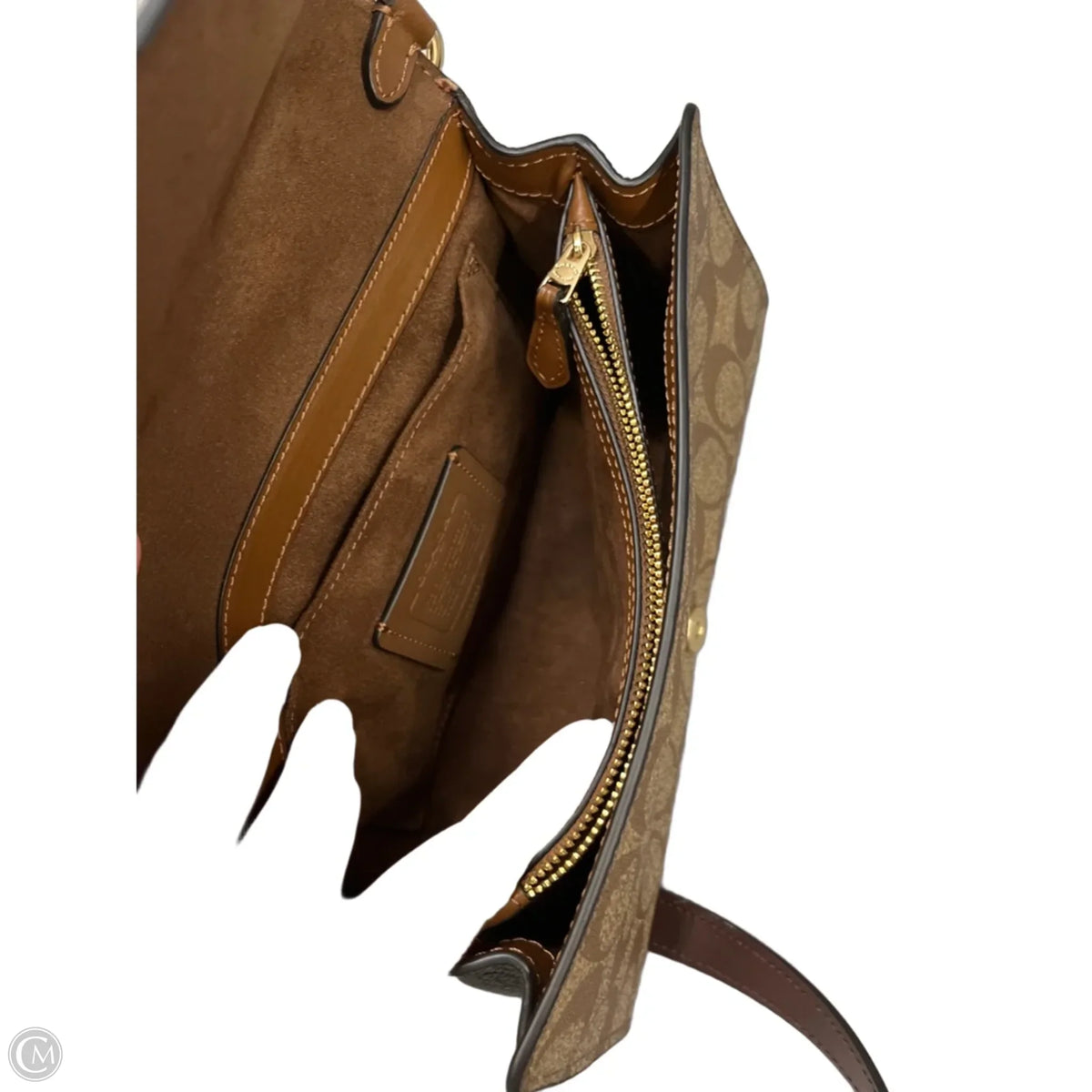 Crossbody Designer By Coach, Size: Small