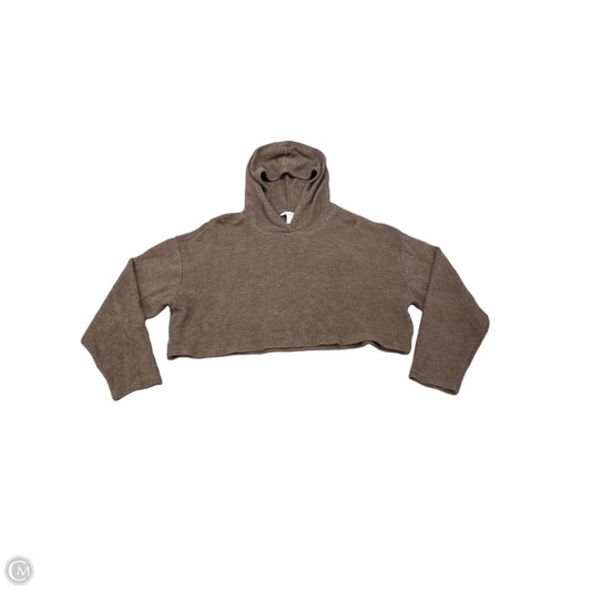 Athletic Sweatshirt Hoodie By Athleta In Brown, Size: L