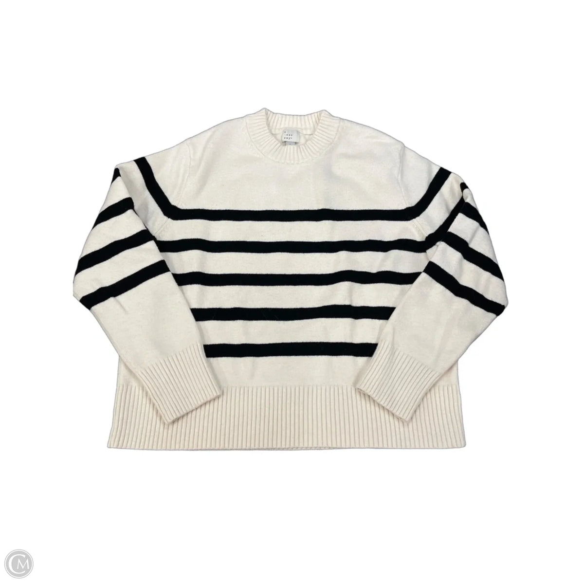 Sweater By A New Day In Striped Pattern, Size: L