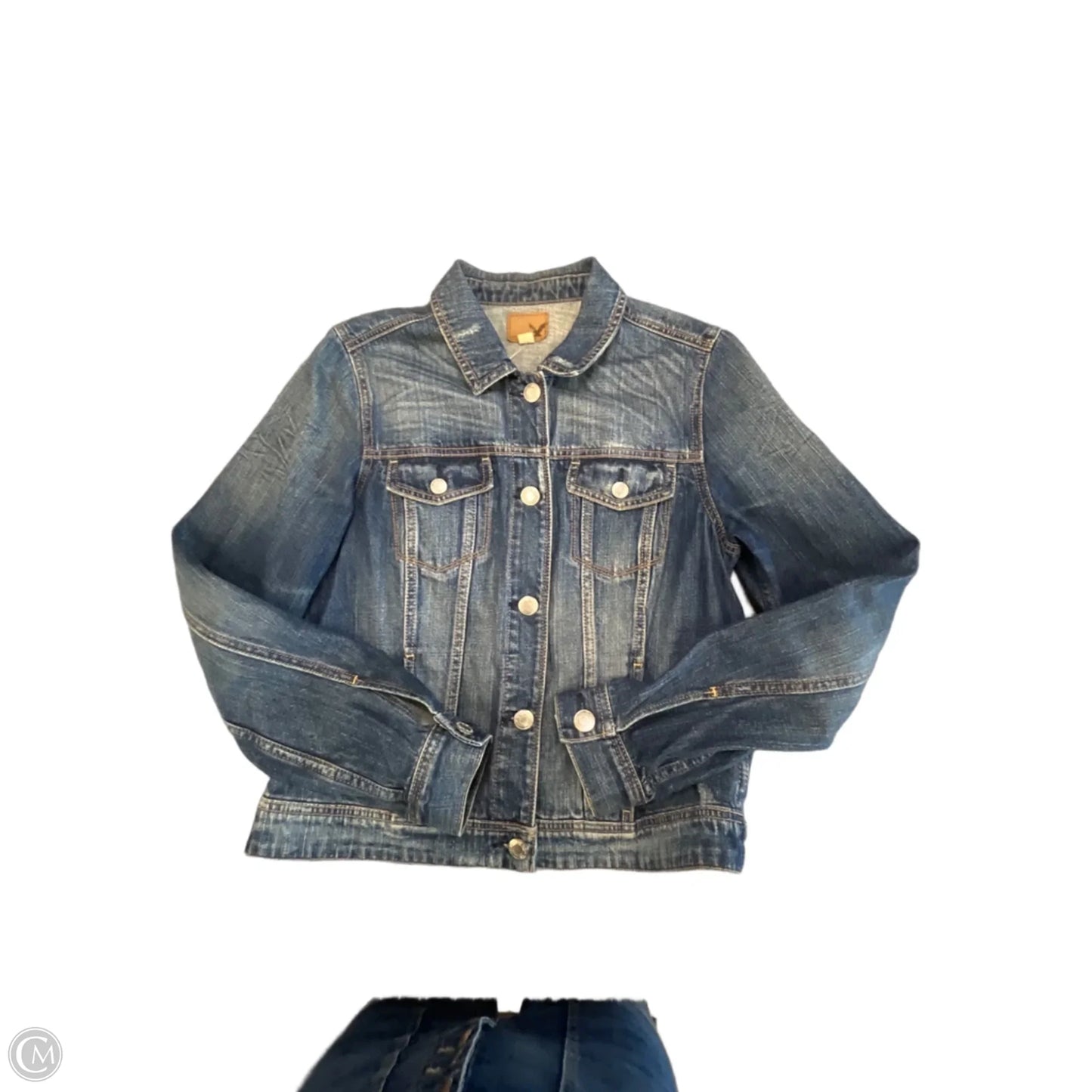 Jacket Denim By American Eagle In Blue, Size: L