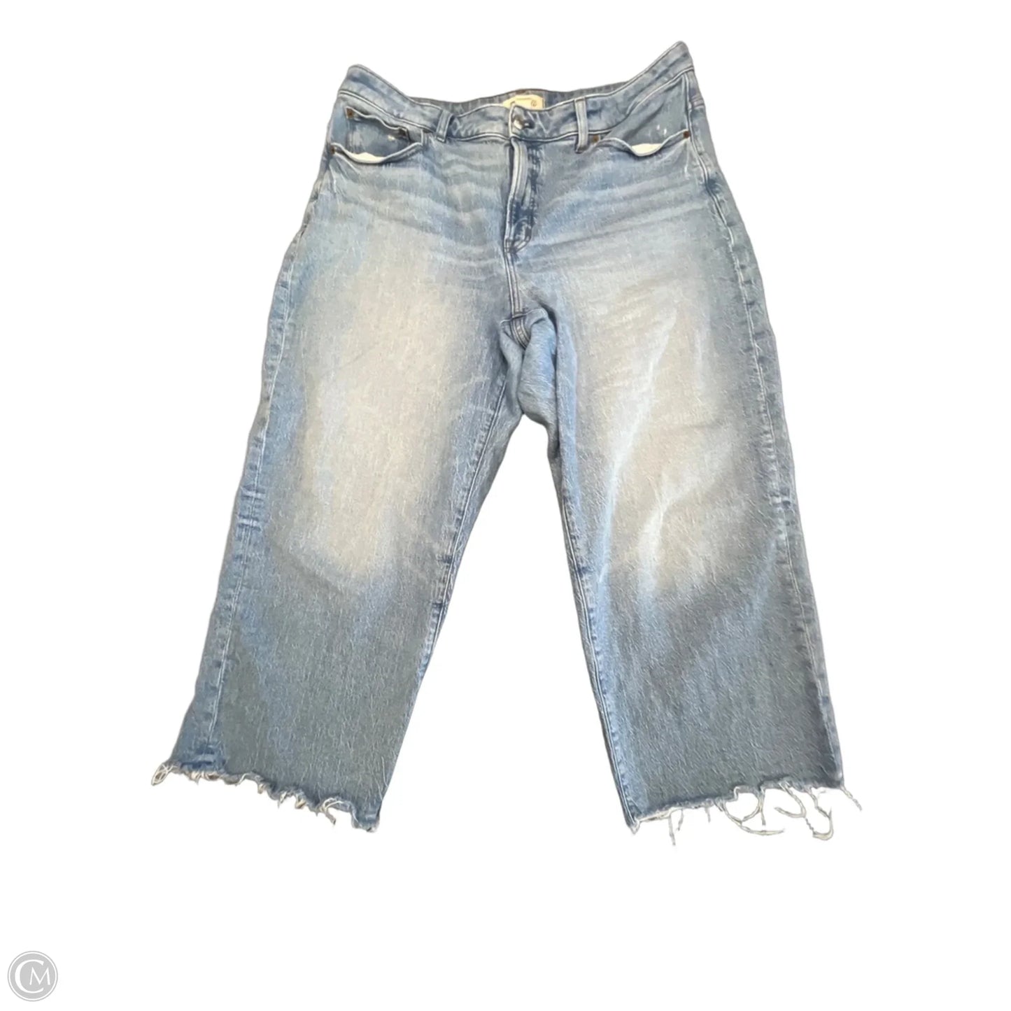 Jeans Wide Leg By Madewell In Blue, Size: 16