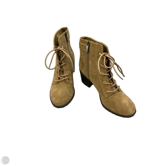 Boots Ankle Heels By Anne Klein In Brown, Size: 7.5