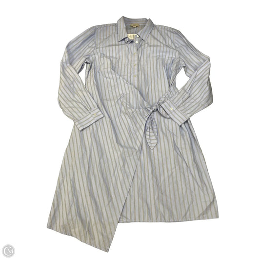Dress Casual Midi By Loft In Striped Pattern, Size: L