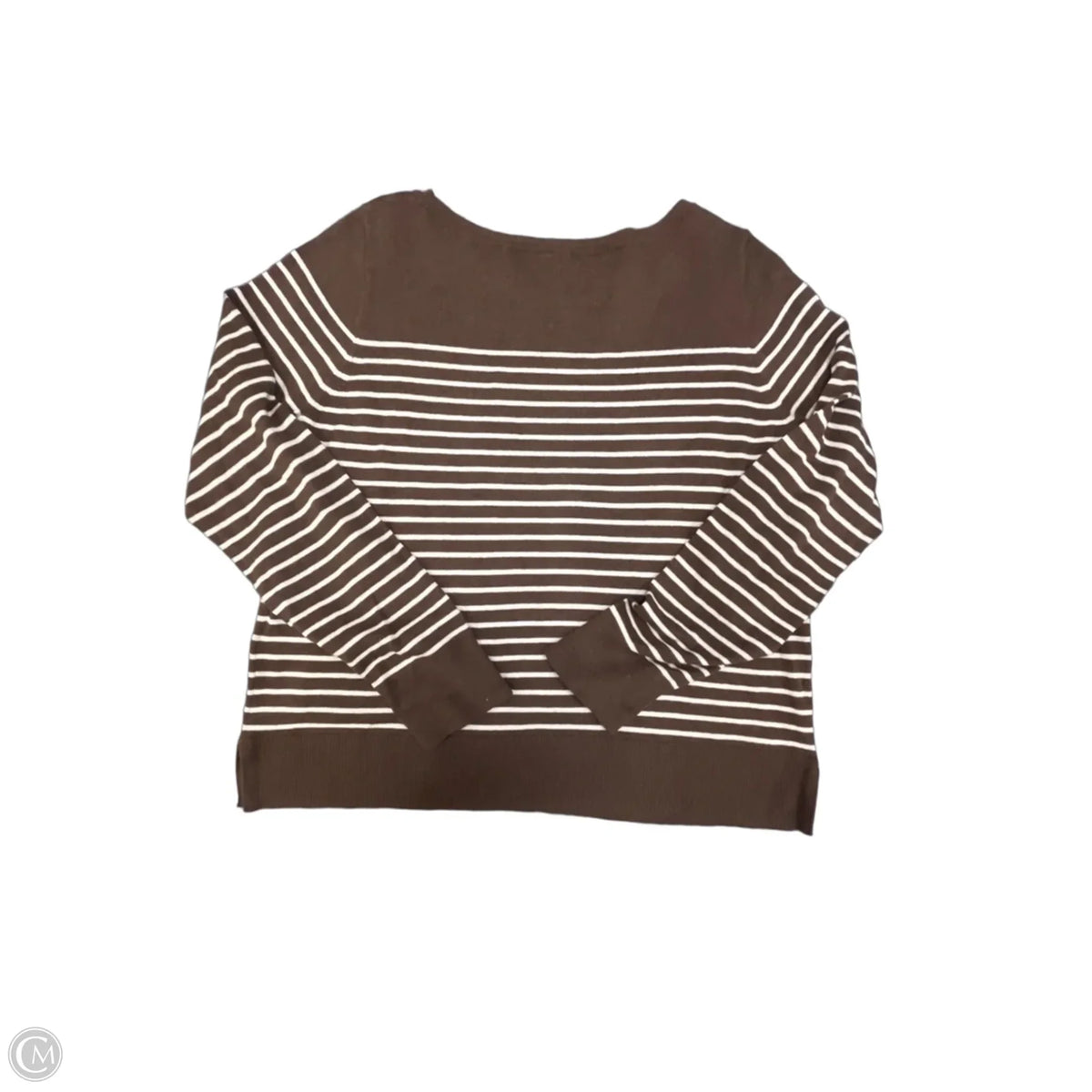Top Long Sleeve By Gap In Striped Pattern, Size: M