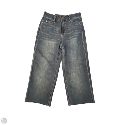 Jeans Cropped By Oat In Blue Denim, Size: 0