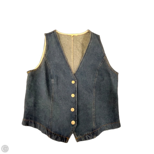 Vest Other By Clothes Mentor In Blue Denim, Size: M