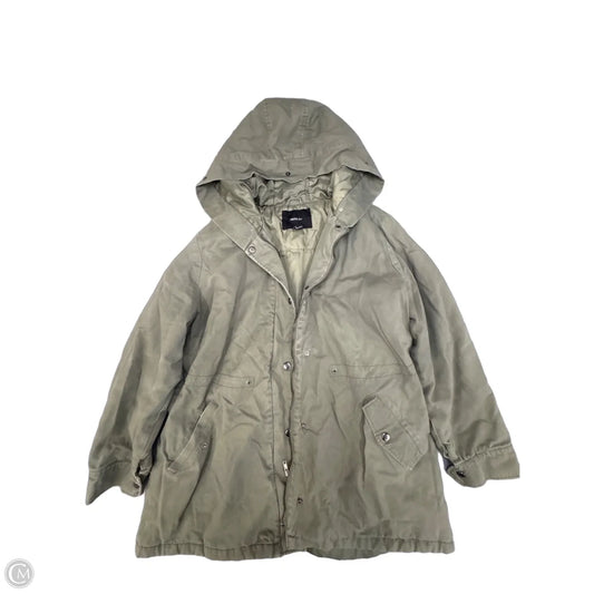 Coat Puffer & Quilted By Forever 21 In Green, Size: 2x
