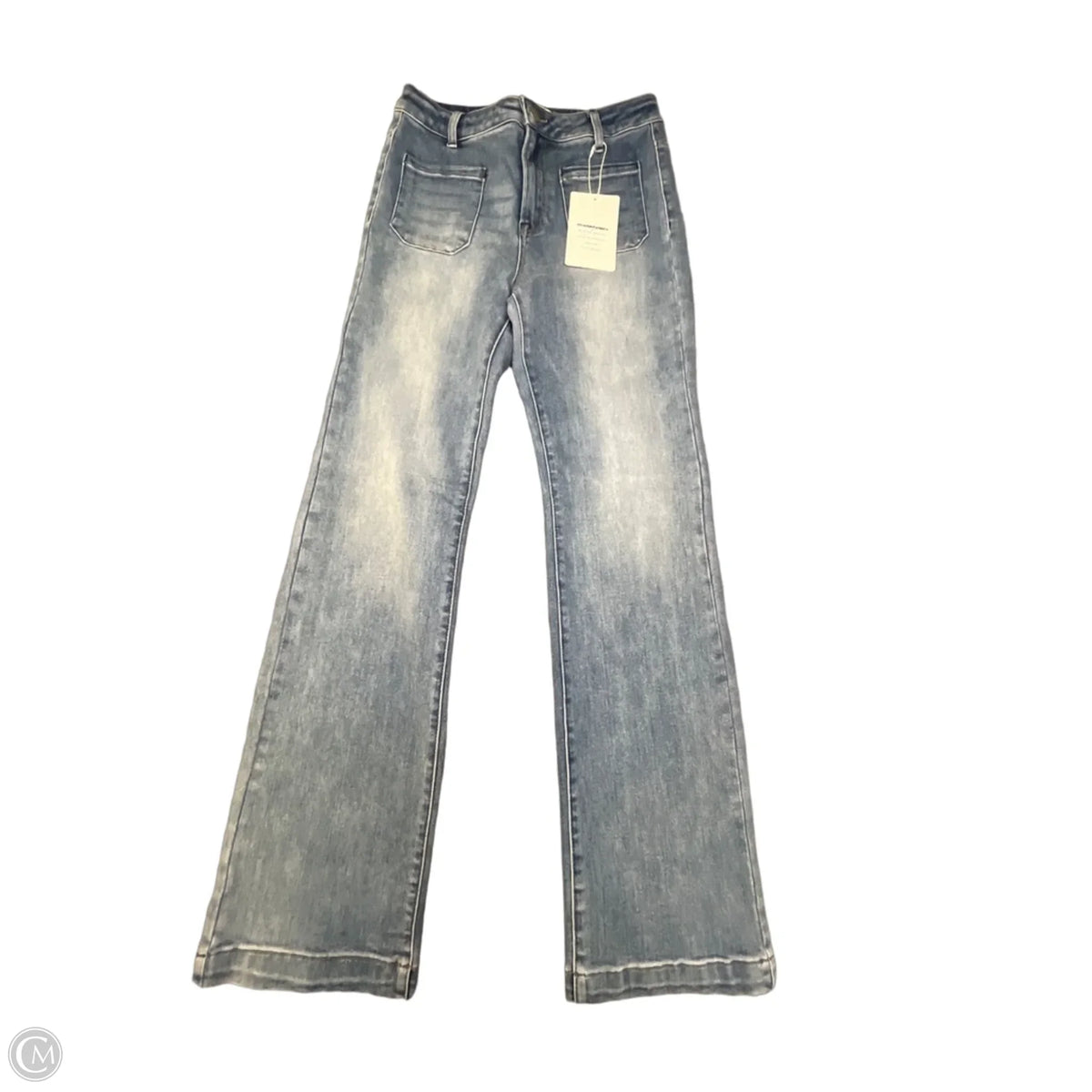 Jeans Straight By Risen In Blue Denim, Size: 8