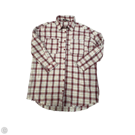Jacket Shirt By Boohoo Boutique In Striped Pattern, Size: Xs