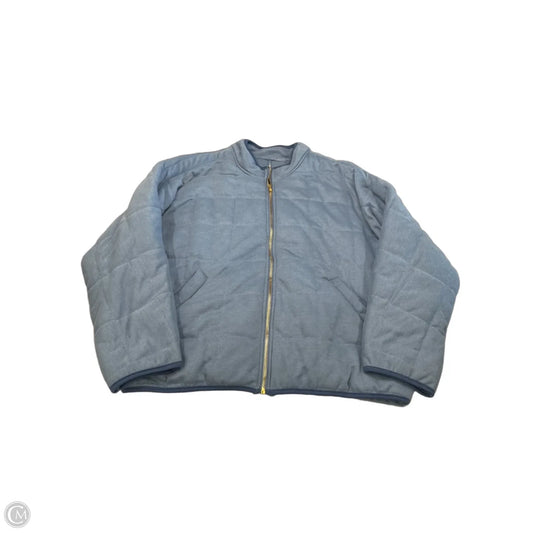 Jacket Puffer & Quilted By Clothes Mentor In Blue, Size: L