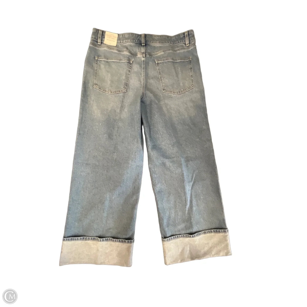 Jeans Straight By Talbots In Blue Denim, Size: 12