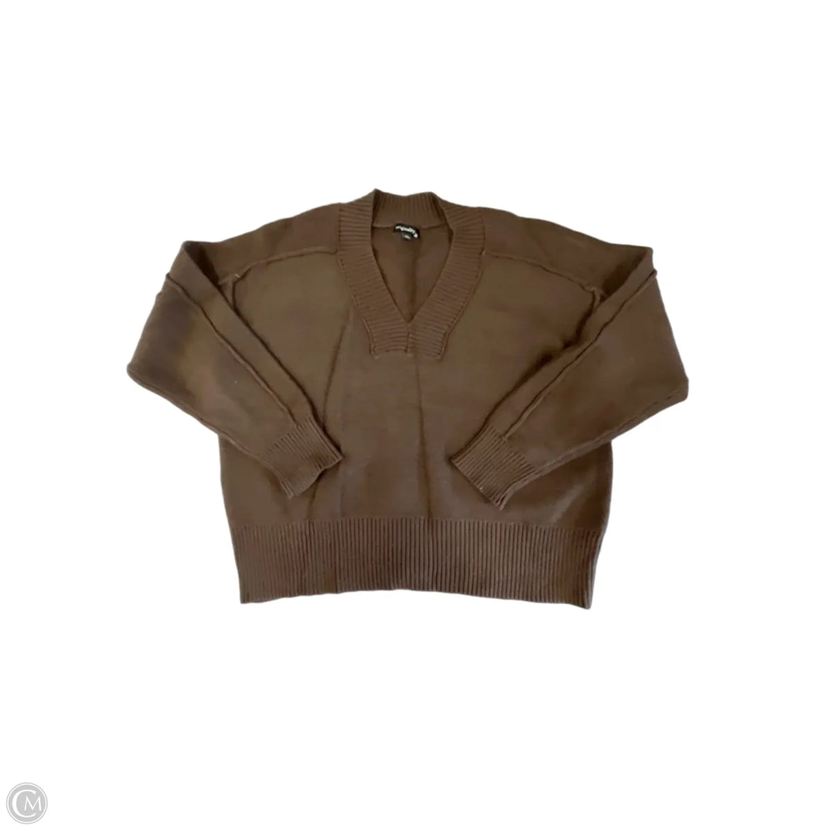 Sweater By Originality In Brown, Size: M