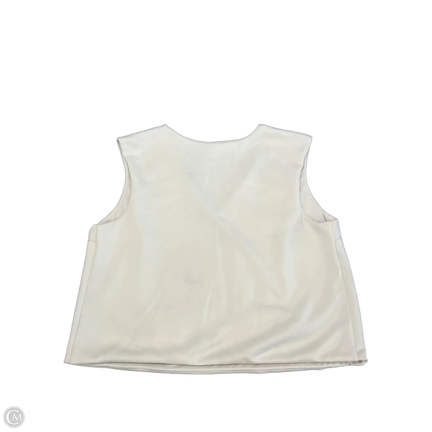 Top Sleeveless By A New Day In Cream, Size: Xxl