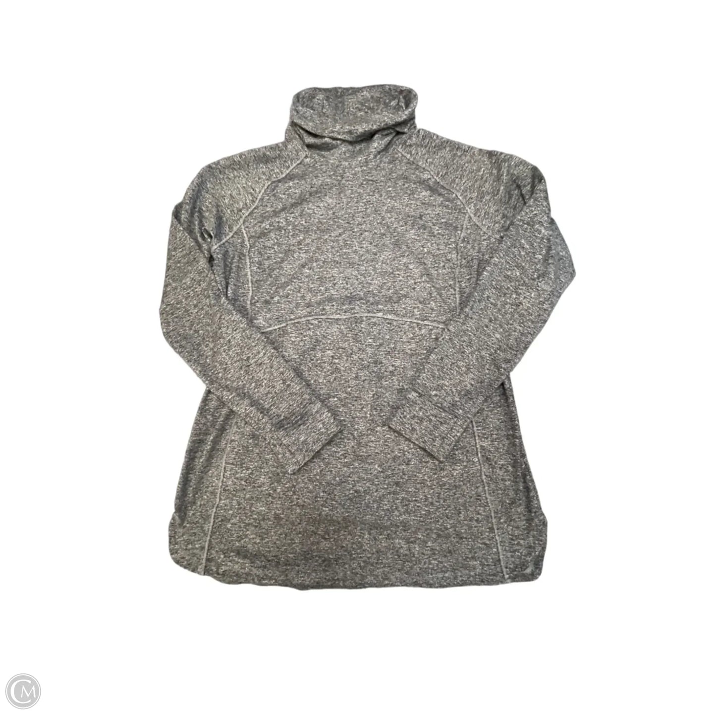 Athletic Sweatshirt Collar By Duluth Trading In Grey, Size: L