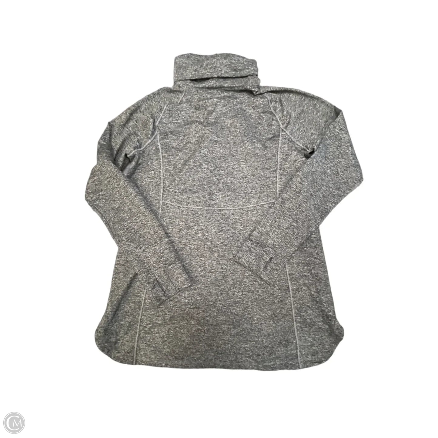 Athletic Sweatshirt Collar By Duluth Trading In Grey, Size: L