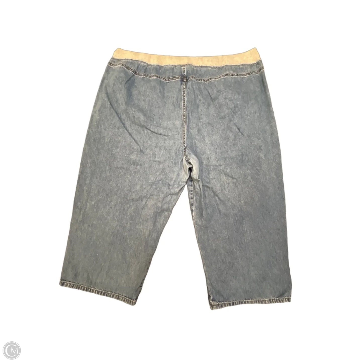 Jeans Cropped By Avenue Blues In Blue Denim, Size: 22