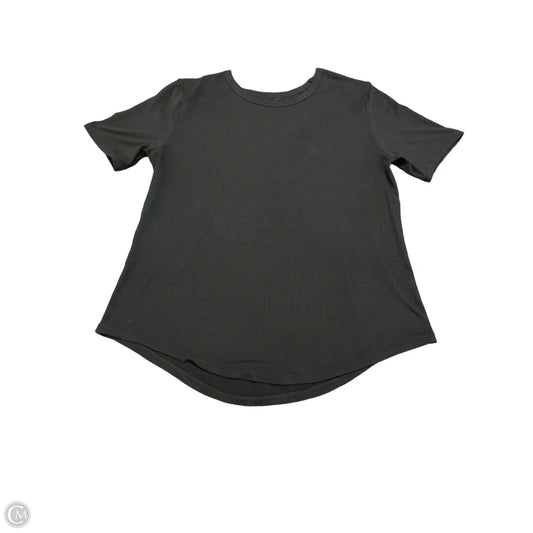 Top Short Sleeve By Zyia In Black, Size: M