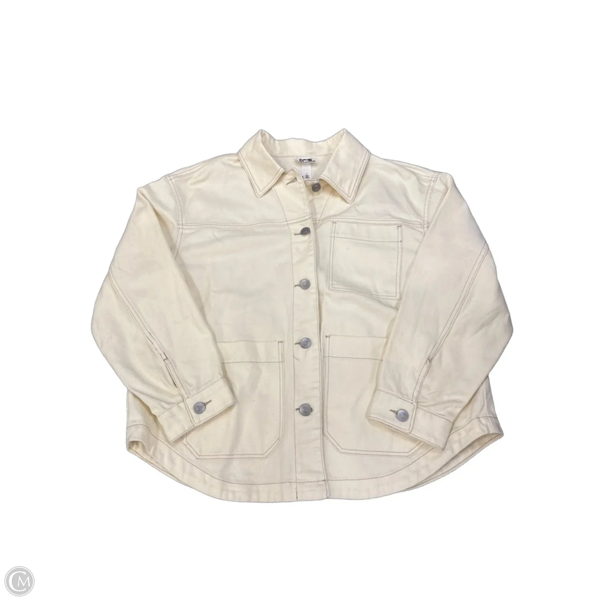 Jacket Denim By Future Collective In Cream, Size: S