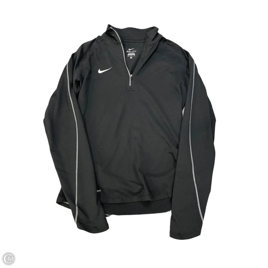 Athletic Jacket By Nike In Black, Size: M