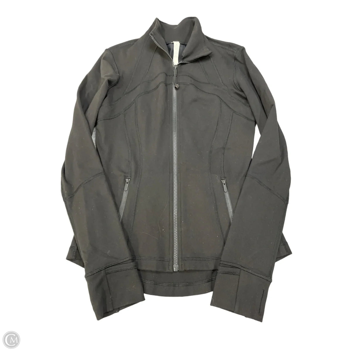 Athletic Jacket By Lululemon In Black, Size: M