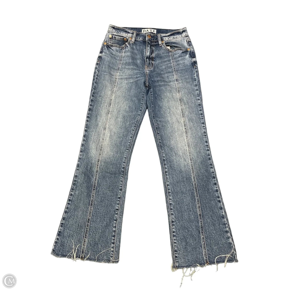Jeans Cropped By Daze In Blue Denim, Size: 2
