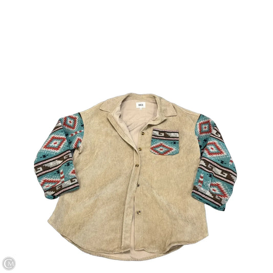 Jacket Shirt By Bke In Multi-colored, Size: L