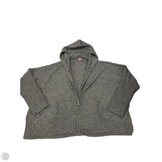 Jacket Fleece By Vince Camuto In Grey, Size: Xl