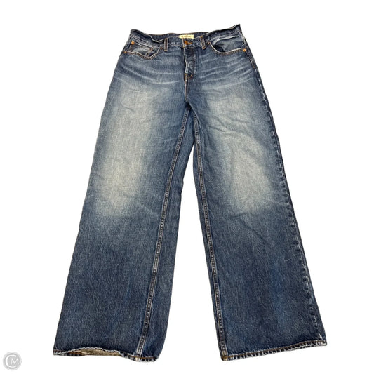 Jeans Wide Leg By Madewell In Blue Red & White, Size: 8