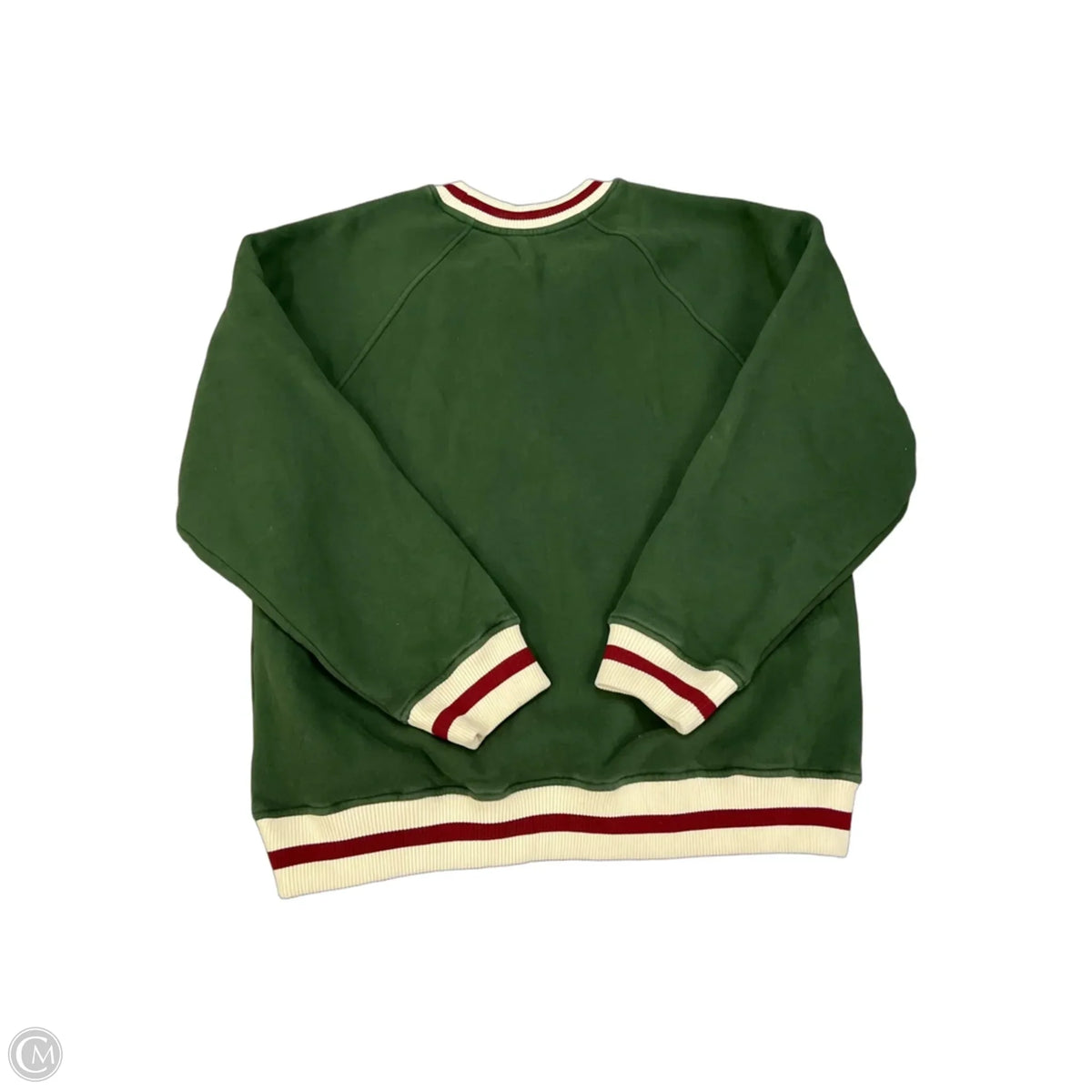 Sweatshirt Collar By Hinge In Green, Size: M