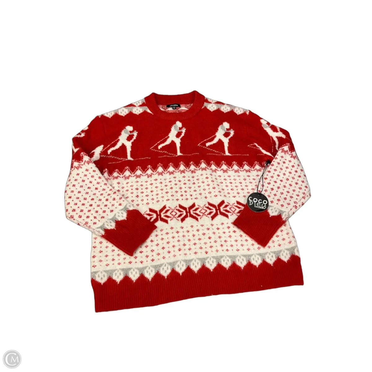 Sweater By Clothes Mentor In Red, Size: M