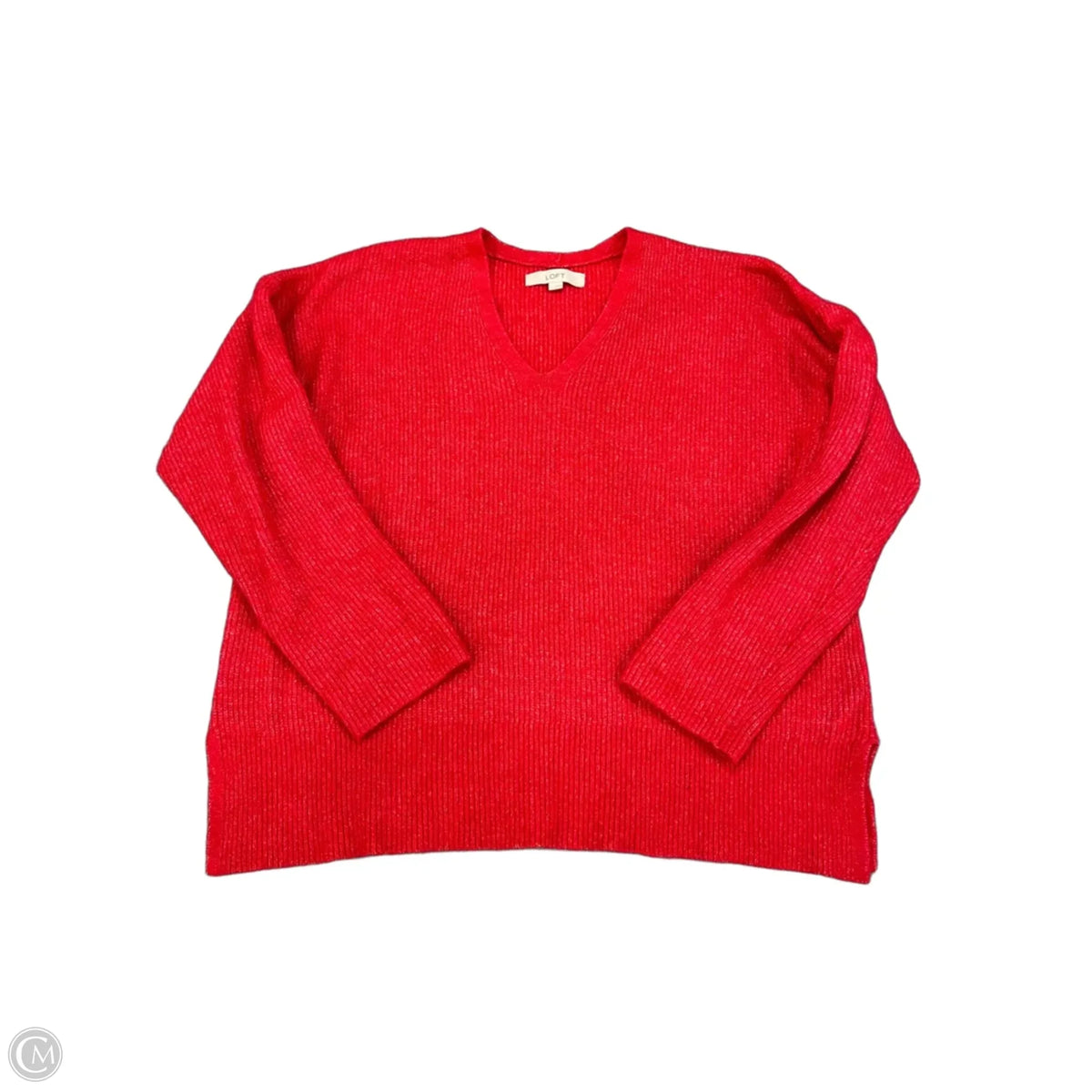 Sweater By Loft In Red, Size: L