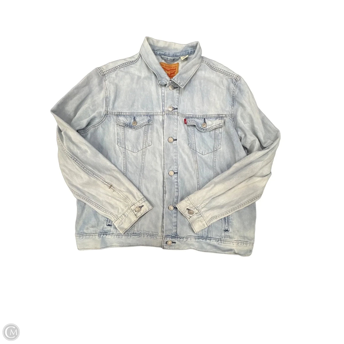 Jacket Denim By Levis In Blue, Size: Xl