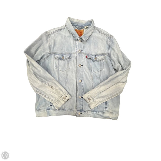 Jacket Denim By Levis In Blue, Size: Xl